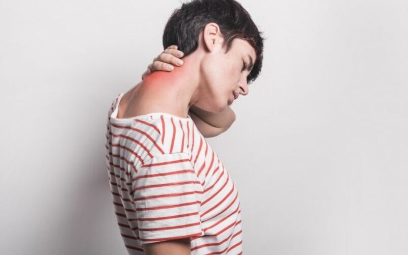 Nackenschmerzen Symptome der Hals -Osteochondose